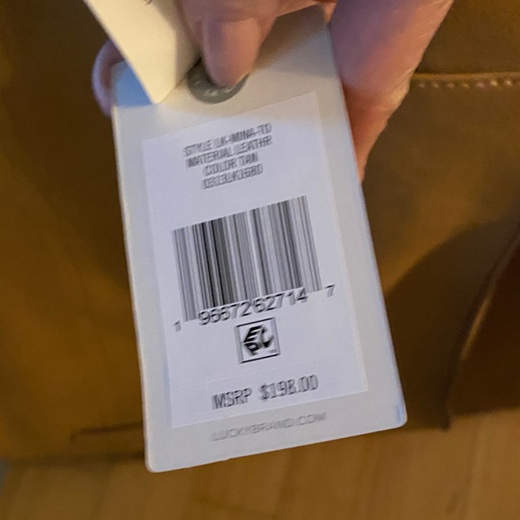 Lucky Brand NEW all leather tote in camel - Picture 2 of 14